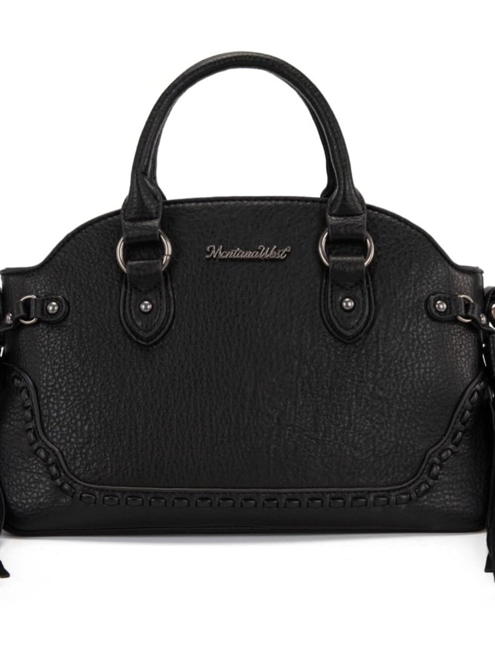Fringe Satchel Handbags for Women Western Style Purses Vintage Tassel Shoulder B